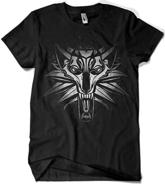 Camiseta The Witcher Graffiti White Wolf