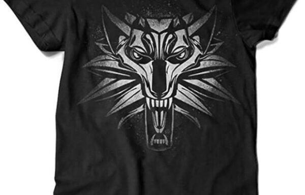 Camiseta The Witcher Graffiti White Wolf