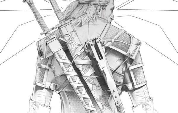 The Witcher Póster Geralt Sketch- 91.5 x 61 centímetros