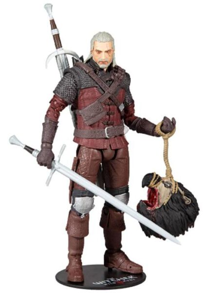 Figura de acción Geralt Armadura de Lobo 18cm