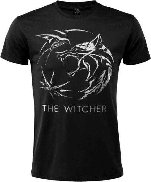 Camiseta The Witcher Logo oficial – Negra