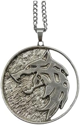 Collar lobo Witcher – Medallón del Lobo Blanco