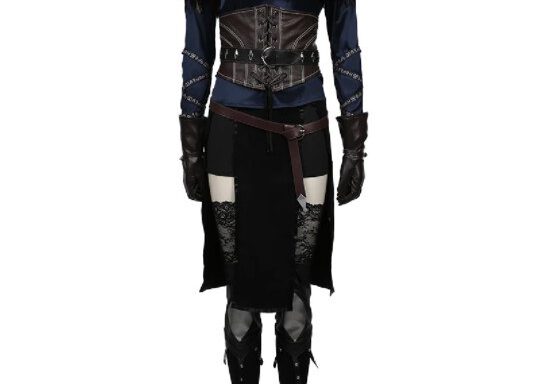 Disfraz Yennefer-traje de Cosplay falda