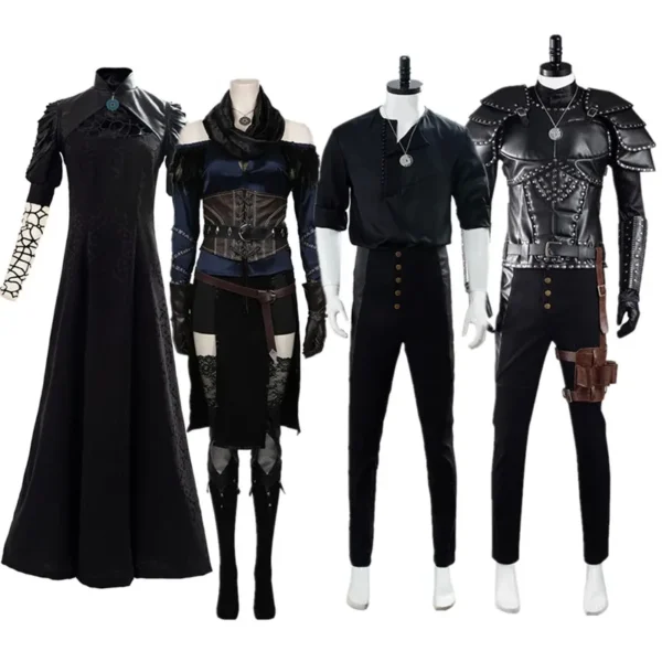 Disfraz Yennefer de Vengerberg – Vestido, falda y collar