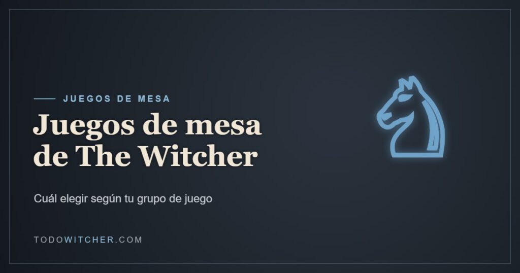 Portada: Juegos de mesa de The Witcher