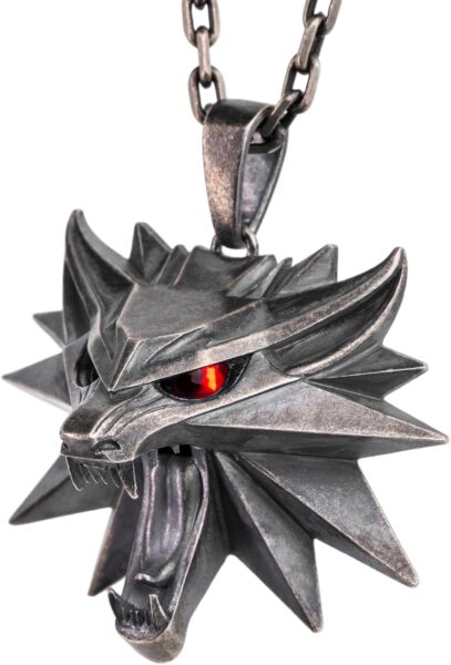 Medallón oficial Escuela del Lobo en plata – Starforged The Witcher 3