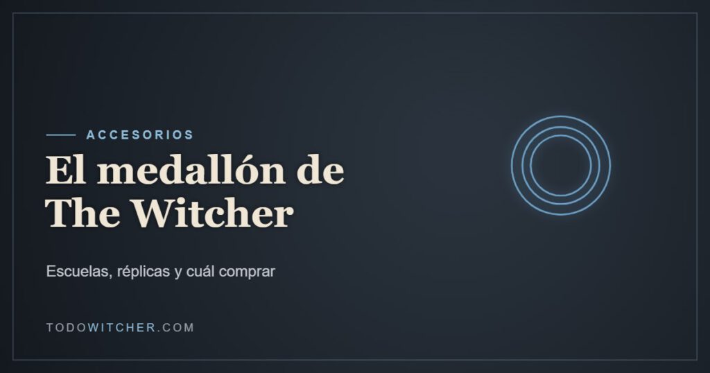 Portada: Medallón de The Witcher