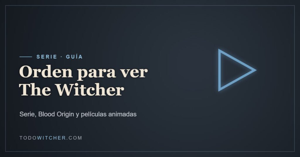 Portada: Orden para ver The Witcher