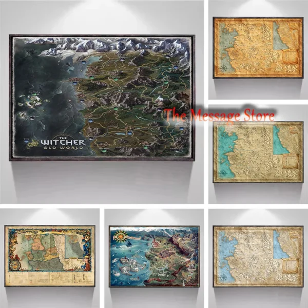 Póster mapa del Continente – The Witcher