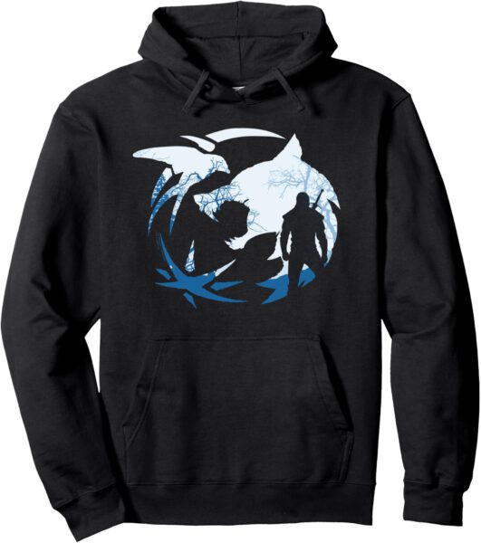 Sudadera con capucha The Witcher Logo Silhouette – Oficial