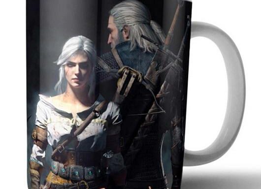 Taza The Witcher Geralt y Ciri